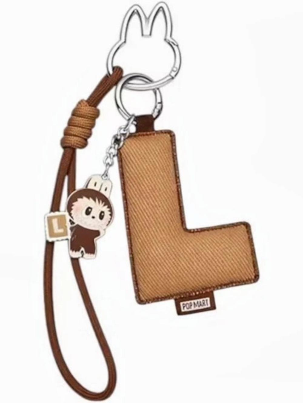 UNOPENED POP MART Pin for Love Brown Letter L Keychain